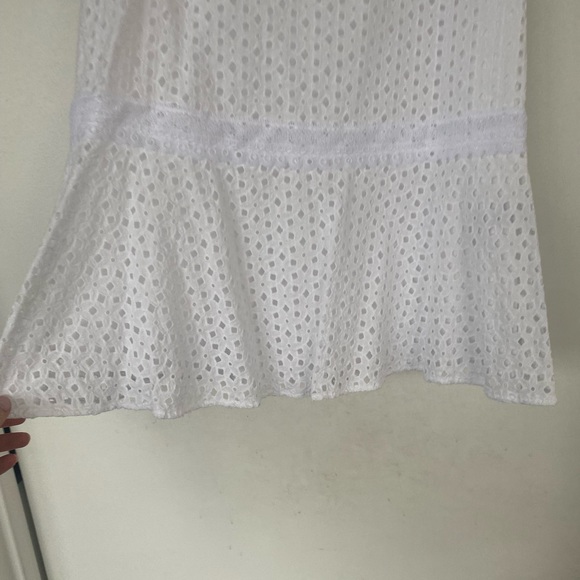 Banana Republic White Drop-waist Dress Size 4 - Picture 4 of 11